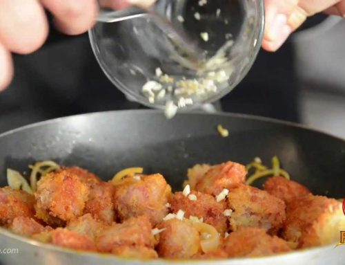 Yakimeshi con perlas de atún ahumado